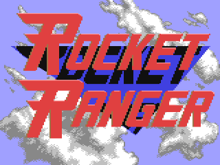 Rocket Ranger title screen for Commodore 64